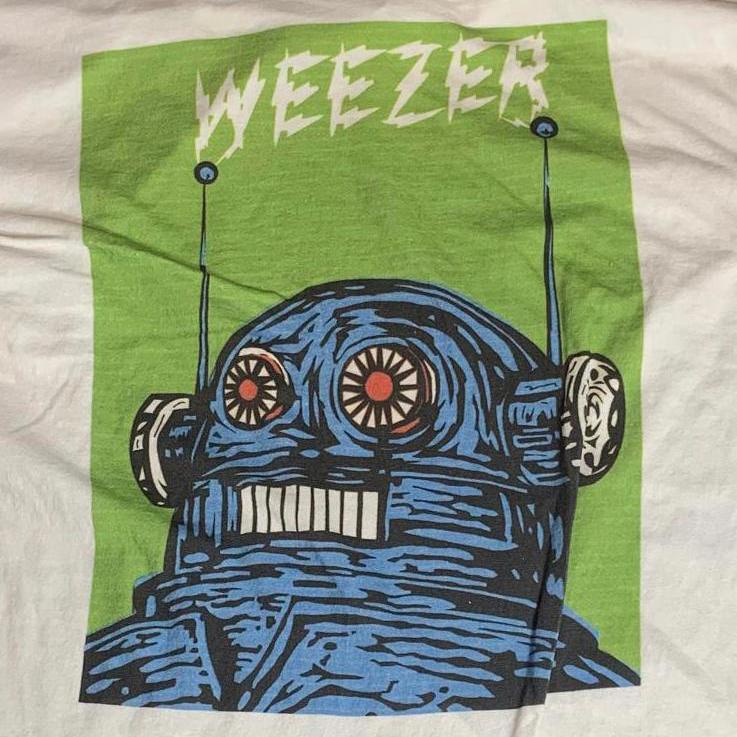 Weezer Preowned Xl White Shirt